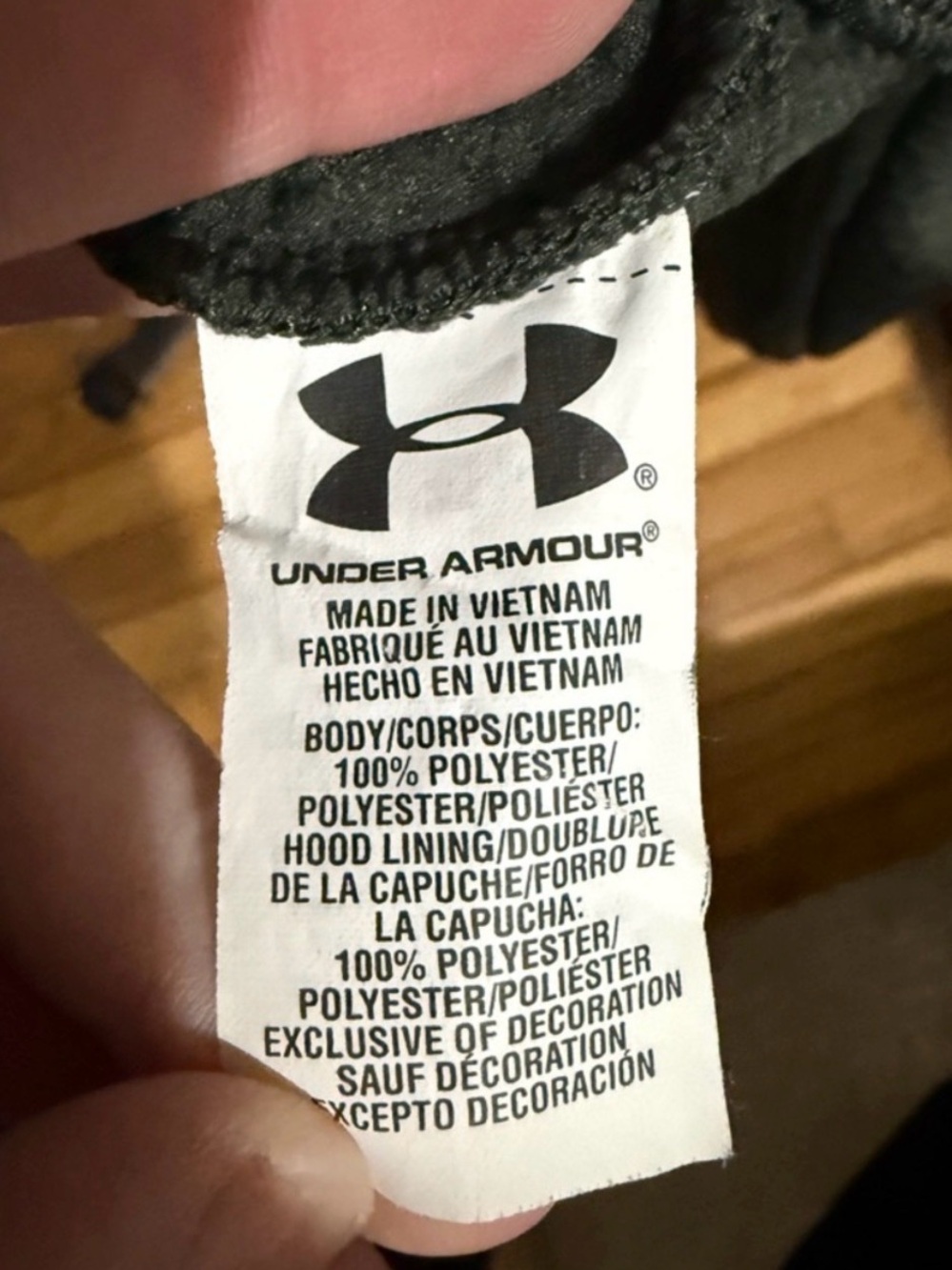 Men’s under armor hoodie lightweight knit under armor hoodie - worn once. - Picture 7 of 8